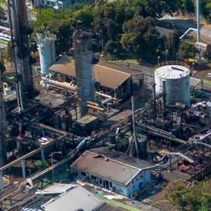 Kondisi Pascaledakan gas di Stasiun Pertamina Subang