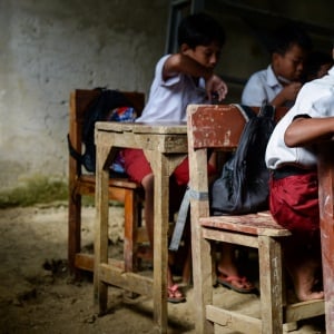 Potret Sekolah Tidak Layak di Pelosok Pandeglang