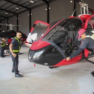 Mengintip Tempat Penyewaan Helikopter di Bandara Soekarno-Hatta