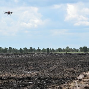 Penggunaan Teknologi Drone untuk Penanaman Padi di Cetak Sawah Rakyat