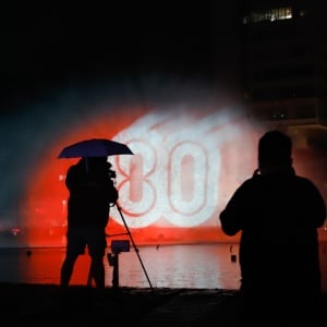 Video Mapping Air Mancur Bundaran HI Meriahkan HUT RI ke-80