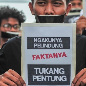 Solidaritas untuk Kebebasan Pers, Jurnalis Jambi Gelar Aksi