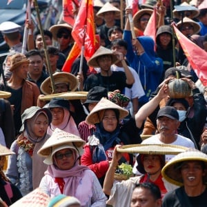 Aksi Peringatan Hari Tani Nasional di Jakarta