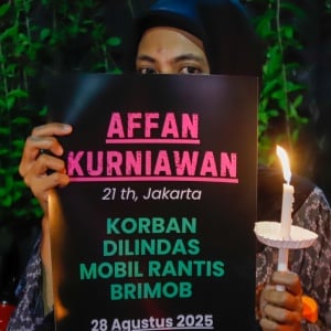 Aksi Peringatan Satu Bulan Kematian Affan Kurniawan dan Korban Tragedi 29 Agustus