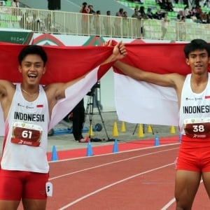 Dua Pelari Muda Indonesia Pecah Podium di 200 Meter Kejuaraan Atletik Asia Tenggara 2025