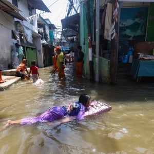 Banjir Rob Meluas di Jakarta Utara, Genangan Capai 40 Sentimeter