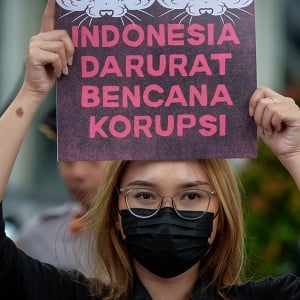 Peringatan Hari Anti Korupsi di Jakarta