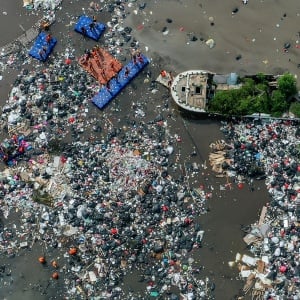 Aksi Bersih-bersih Sampah di Pesisir Muara Baru