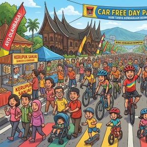 Car Free Day di Padang Kembali Digelar 5 April 2026, Warga Diajak Nikmati Pagi Sehat
