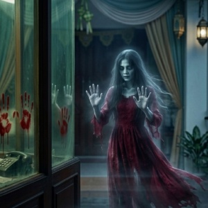 Perempuan Bergaun Merah dan Jejak di Pos Satpam