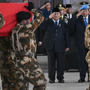 Penghormatan Terakhir untuk Tiga Prajurit UNIFIL TNI yang Gugur di Lebanon