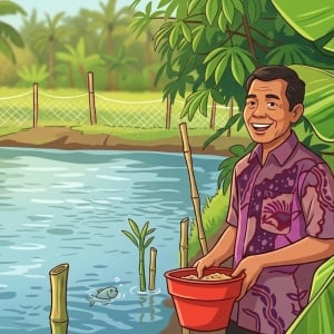 Kisah Supriadi: Dulu Belajar Silvofishery ke Kalimantan, Kini Sukses Budidaya Nila di Lombok Timur