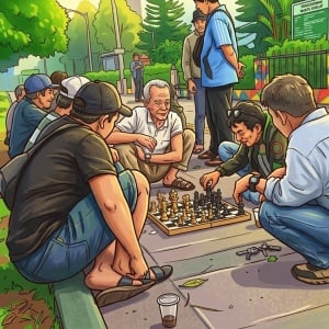 Mengenal Gajah Juanda, Saat Trotoar Bogor Menjadi Arena 'Skakmat' di Tengah Deru Kota