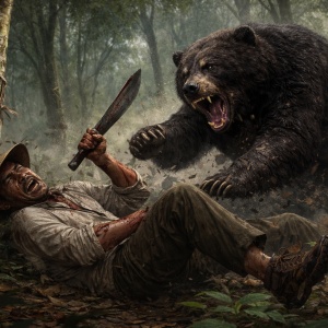 Kronologi Warga OKU Diserang Beruang saat Sadap Karet, Sempat Duel hingga Luka Parah