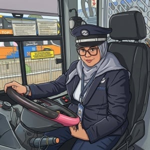 Lawan Stigma di Jalanan, Kisah Hebat Mantan Perawat Jadi Sopir Bus Transjakarta