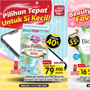 Promo Khusus Member Superindo 21-27 Mei 2026: Popok Bayi hingga Skincare Jadi Murah Banget