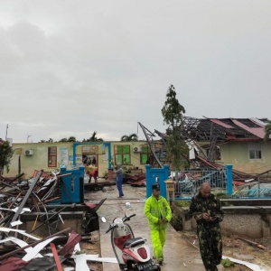 Angin Puting Beliung Hancurkan Sekolah, Bikin Listrik Padam di Bengkalis