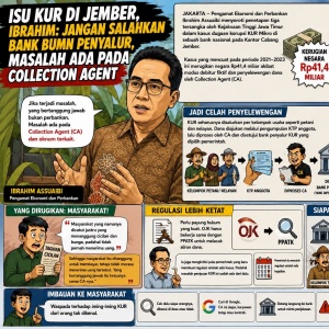 Pengamat Ibrahim: Kasus KUR Jember Bukan Kesalahan Bank Penyalur, tetapi Ulah Collection Agent