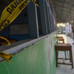 Kondisi di MAN 3 Padang Pascaledakan Bom Rakitan