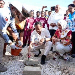Dukung Program Prioritas Presiden, Mendagri Tito Groundbreaking Sekolah Rakyat Kabupaten Biak Numfor