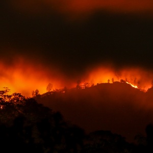Gunung Merapi Ungup-ungup Terbakar, Api Mendekati Jalur Kawah Ijen