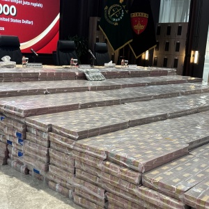 Uang Rp 1 Triliun Dipamerkan di Kejagung, Sitaan Kasus Dugaan Korupsi Lahan Inhutani V