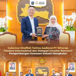 Gubernur Khofifah Terima Audiensi PT Wiraraja Madura Internasional dan Delegasi Investor Kawasan