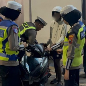 Polres Pekalongan Kota Amankan 45 Motor Berknalpot Brong, Diduga untuk Balap Liar