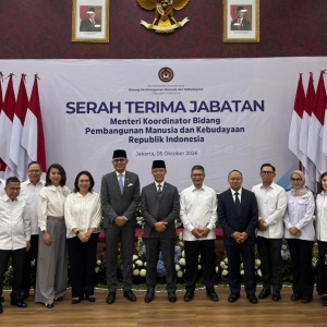 Sertijab di Kemenko PMK, Sugiono Diantar Menteri Luar Negeri dan Jajaran Kemenlu