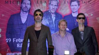 Konfrensi pers Michael Learns To Rock di Jakarta, Selasa (18/2). [Bowo Raharjo]