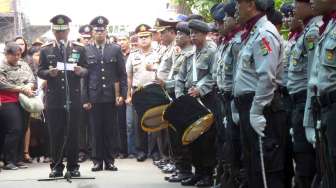 Prosesi pemakaman AKBP Pamudji di Jakarta, Rabu (19/30. [suara.com/Bagus Santosa]