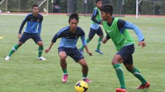 Timnas U-23 Jalani Latihan Bertahan dan Menyerang 