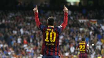 "Hattrick" Messi Bungkam Madrid di El Clasico