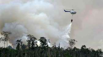 Siaga Karhutla, BPBD Riau Siapkan Helikopter dan Pesawat Water Bombing