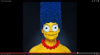 Video: Perempuan Ini Diubah Persis Seperti Tokoh dalam "The Simpson's"