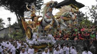 Umat Hindu Dharma di Bali Gelar Tawur Agung Kesanga