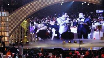 The 17th Annual Panasonic Gobel Awards di Jakarta Convention Centre, Sabtu (5/4). [suara.com/Adrian Mahakam]