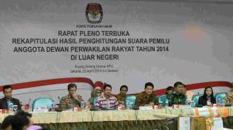 Pleno Rekapitulasi Suara Luar Negeri Digelar KPU