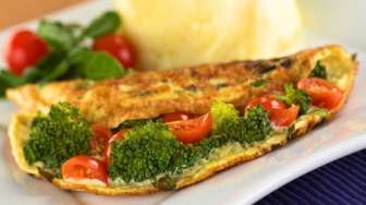 Yuk, Sarapan dengan Omelet Vegetarian