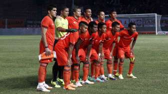 Laga Persahabatan dalam rangka Ajax Indonesia Tour 2014 melawan Persija Jakarta di Stadion Utama Gelanggang Olahraga Bung Karno Jakarta, Minggu (11/5). Jakarta. [suara.com/ Adrian Mahakam]