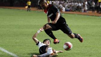 Asean Dream Cup 2014 di Gelanggang Olahraga Bung Karno Jakarta, Senin (2/6). [suara.com/Adrian Mahakam]