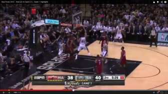 Video: Final NBA Gim Pertama, Spurs Taklukkan Heat 110-95