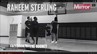 Video:  Saat di Amerika, Wayne Rooney Cs Sempat Tanding Basket