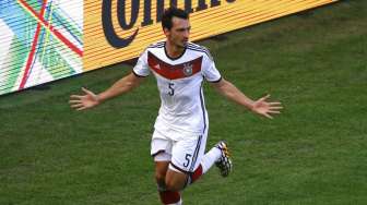 Babak I: Jerman Unggul 1-0 Lewat Gol Hummels   