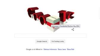 Ikut Rayakan Pilpres, Google Pasang "Doodle" Kotak Suara