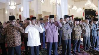 Buka puasa bersama Lembaga Negara dengan Capres di Istana Negara, Minggu (20/7). [Rumgapres/Abror]