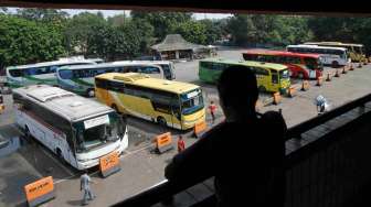 Puluhan Bus di Kampung Rambutan Tak Layak Jalan