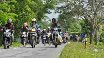 Pemudik Motor Diminta Waspadai Debu dan Angin Kencang