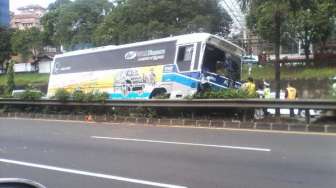 Di Tanah Abang, Pejalan Kaki Dilindas Bus Mayasari