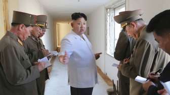 Foto: Kim Jong Un Tinjau Panti Asuhan